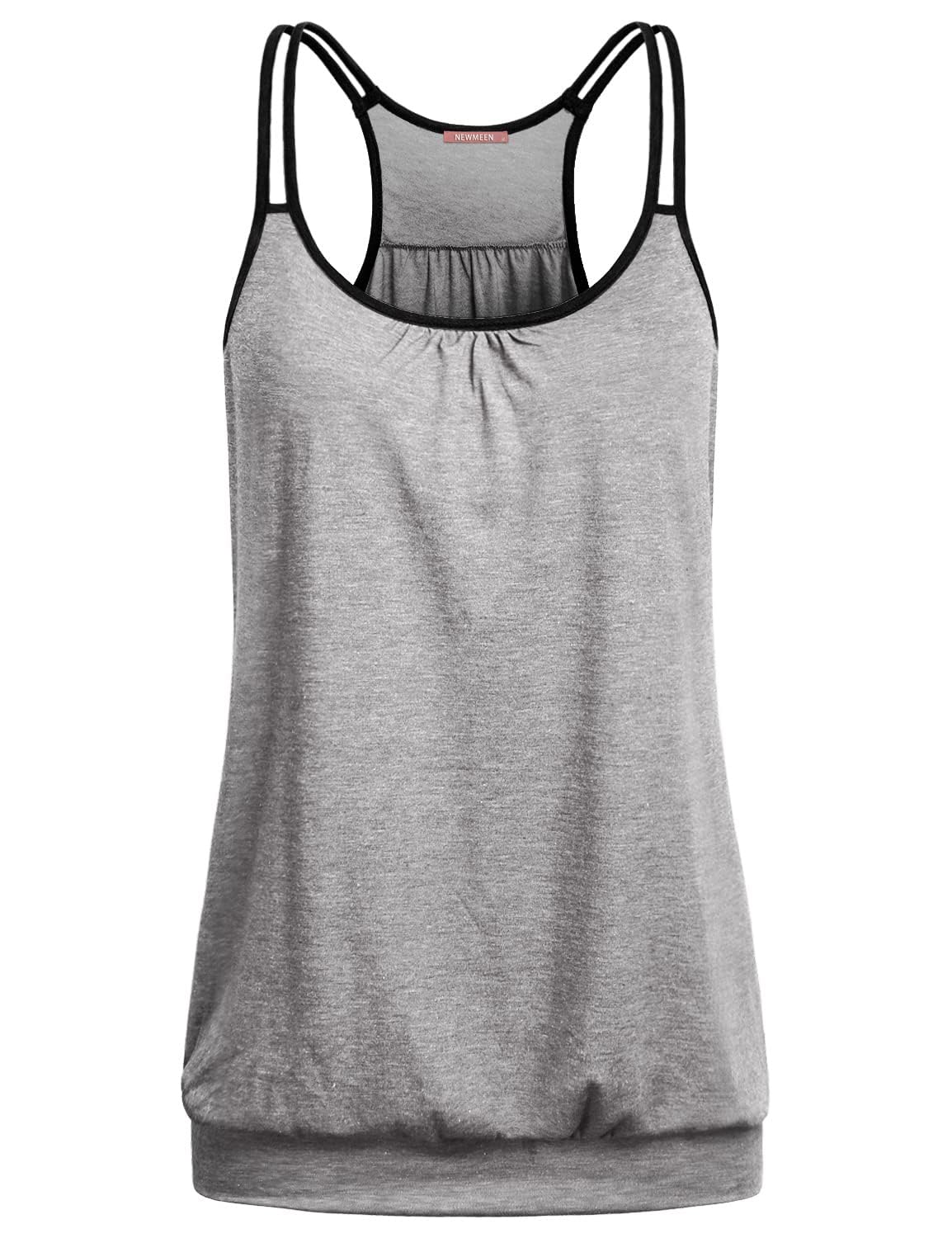 Yoga Workout Casual Relaxed fit Loose Tank top Sports Shirts Gym Fitness Athletic Exercise Tops Summer 2025 Grey