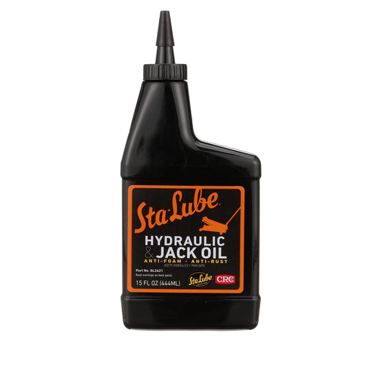 Sta-Lube Hydraulic & Jack Oil SL2621-15 Fl. Oz., Anti-Foam, Anti-Rust 20W Non-Detergent Oil, Amber