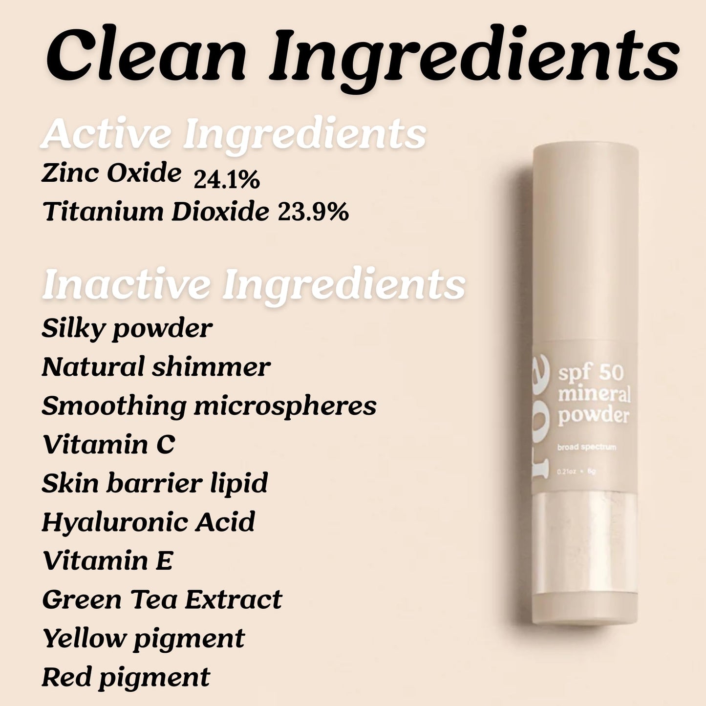 Roe Wellness- Kids SPF 50 Brush On Mineral Sunscreen Powder, Reef-Friendly, Easy to Apply for Kids, Babies & Parents