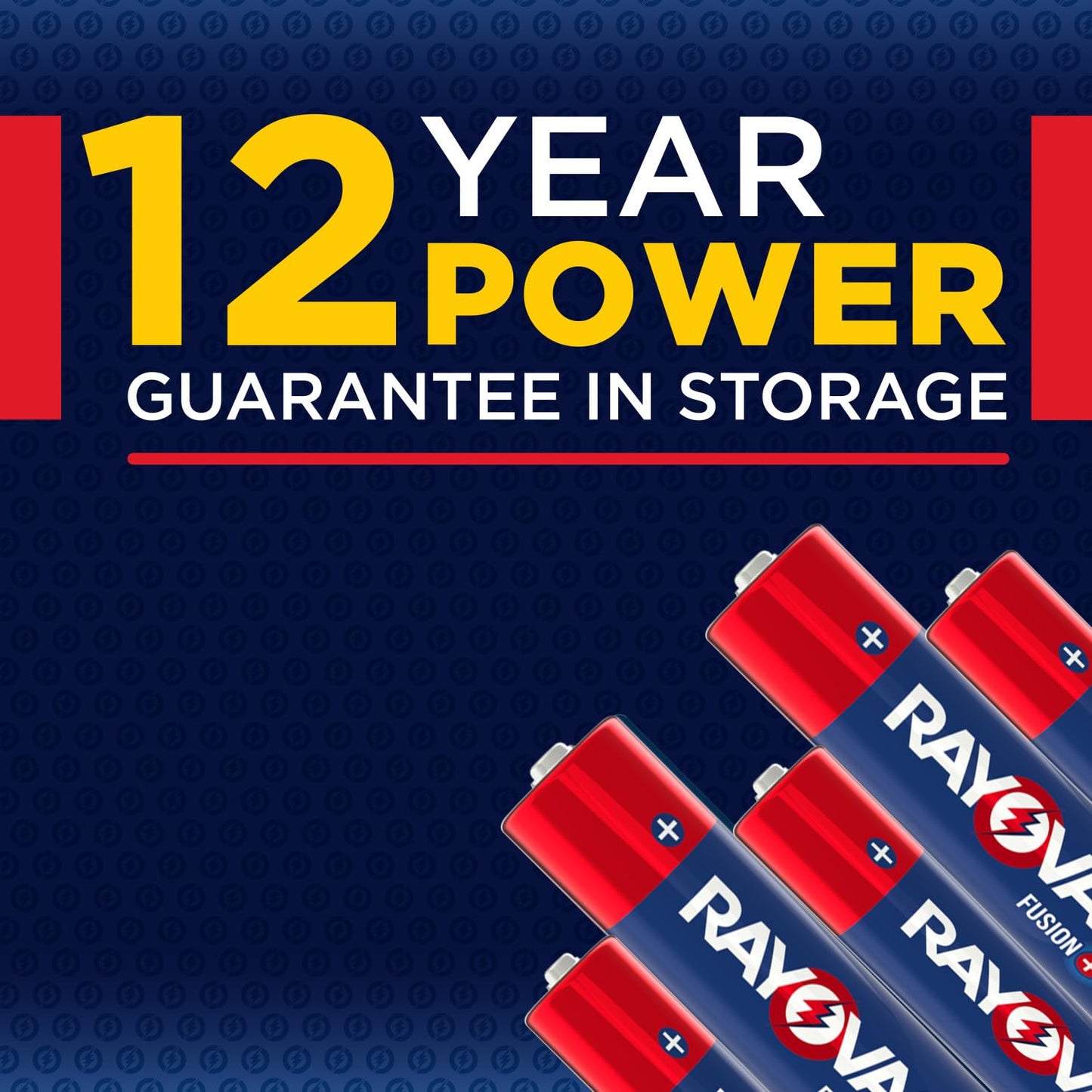 Rayovac Fusion AAA Batteries, Premium Alkaline Triple A Batteries (30 Battery Count) Red, Silver