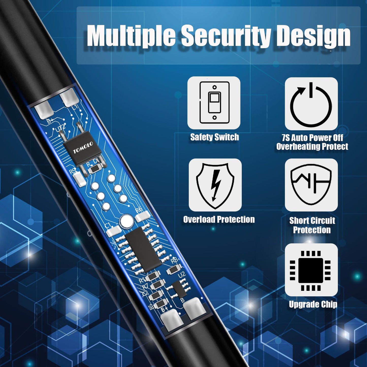 TOMOLO 2 Pack Electric Candle Lighter USB Rechargeable Flameless Windproof Arc Lighter with Flexible Neck, Safety Switch for Candle, Grill, BBQ, Camping & Kitchen (Black&Silver)