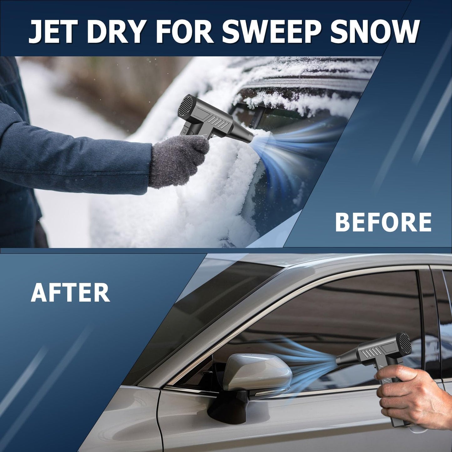 CAGIWIRU Compressed Air Duster -Mini Blower Turbo Fan,150000RPM Cordless Electric air Duster for Keyboard PC Cleaning,No Canned,Jet Dry Blower Air Blower for Home and Car