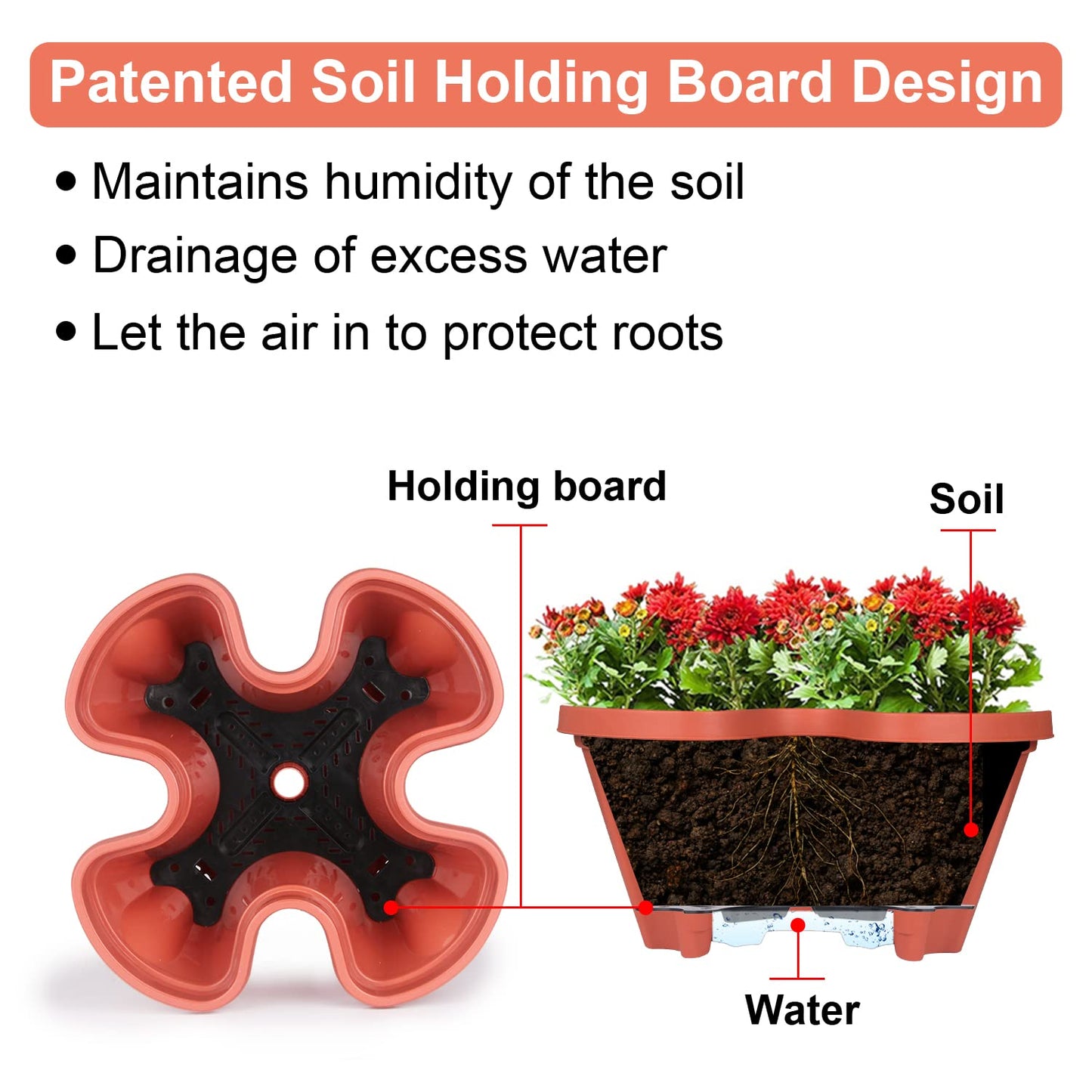 Vertical Planter 5 Tier Stackable Planters Garden Planters Strawberry Herb Flower and Vegetable Planter Indoor Outdoor Gardening Pots with Removable Wheels and Tools