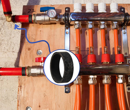 100 Pack 1/2" PEX Copper Crimp Rings, for Pex Pipe Connection (1/2", 100 Pack)