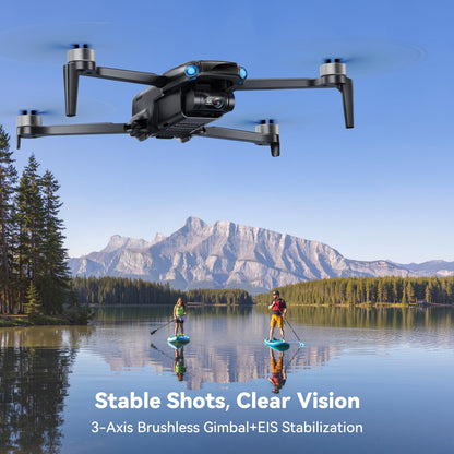 Ruko U11MINI 4K, Drones with Camera for Adults 4K Video 8K Photo, Under 249g, 3-Axis Gimbal EIS, 20000ft FPV Transmission, AI Takeoff/Landing, Auto Return, GPS with Beeper, Beginner (96-Min Flight)