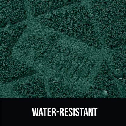 GORILLA GRIP Cat Litter Box Mat, Water Resistant, US Designed Kitty Litter Trapping Mats, Easy to Clean, Scatter Control, Less Mess and Clean Floors, Kitten Supplies for Indoor Cats 17x11 Hunter Green