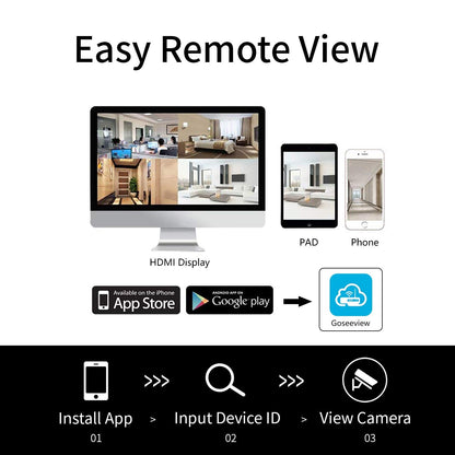 Wireless Security Camera System Outdoor, UNIOJO 2.0MP 1080P Waterproof IP66 Indoor Outdoor Home Surveillance IP Camera with 8CH CCTV NVR Recorder (1T Hard Drive), Night Vision, Motion Detection