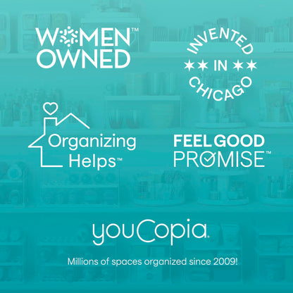 YouCopia StoraLid Adjustable Food Container Lid Organizer for Kitchen Cabinet Storage, Large