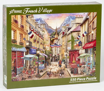 Vermont Christmas Company French Village Jigsaw Puzzle 550 Piece