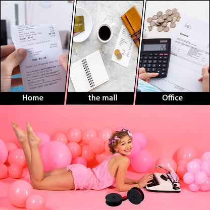 Tenare 4 Pairs Universal Typewriter Ribbon Twin Spool Ribbon Twin Spool Replacement Pack for Most Typewriter (Red,Black)