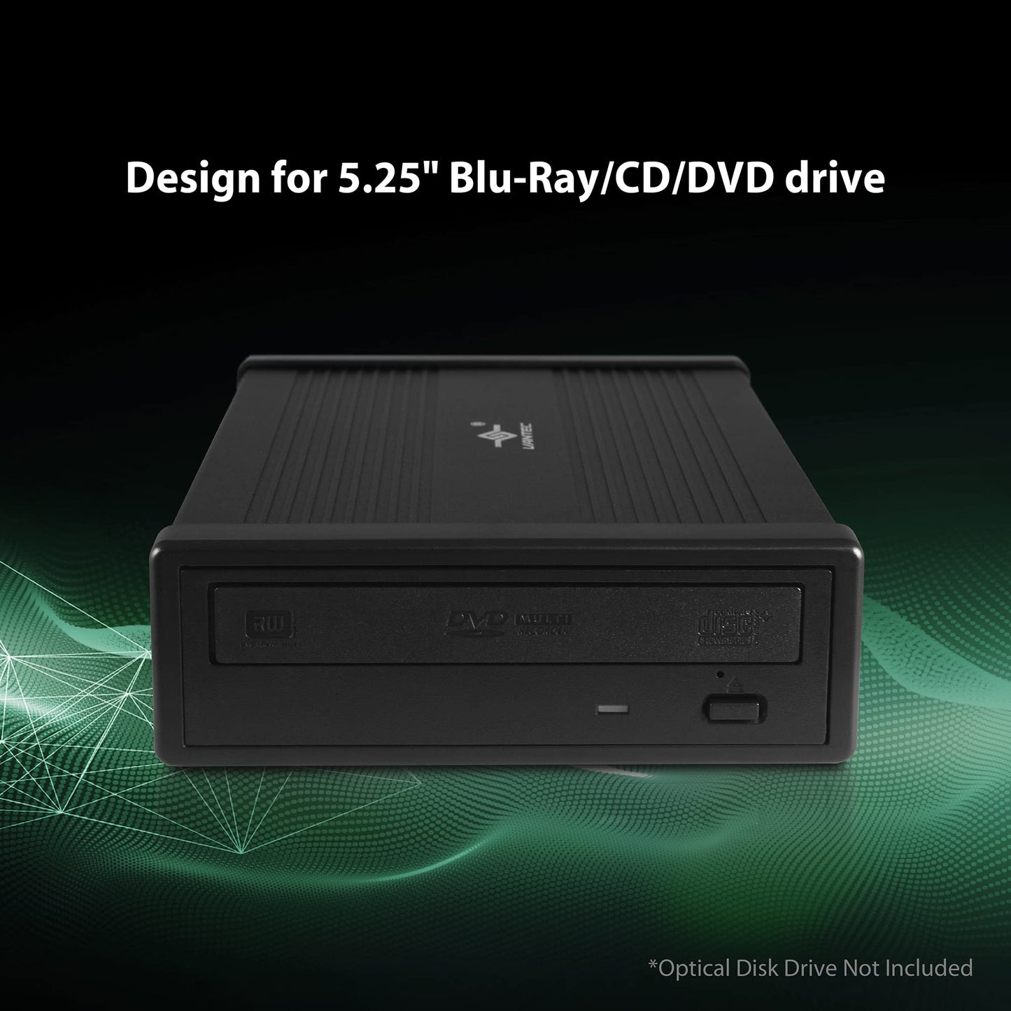 Vantec NexStar DX2 USB 3.0 External Enclosure Design for 5.25" Blu-Ray/CD/DVD SATA Drive, Second Generation of DX, No Drivers Needed, Aluminum Alloy (NST-540S3-BK)
