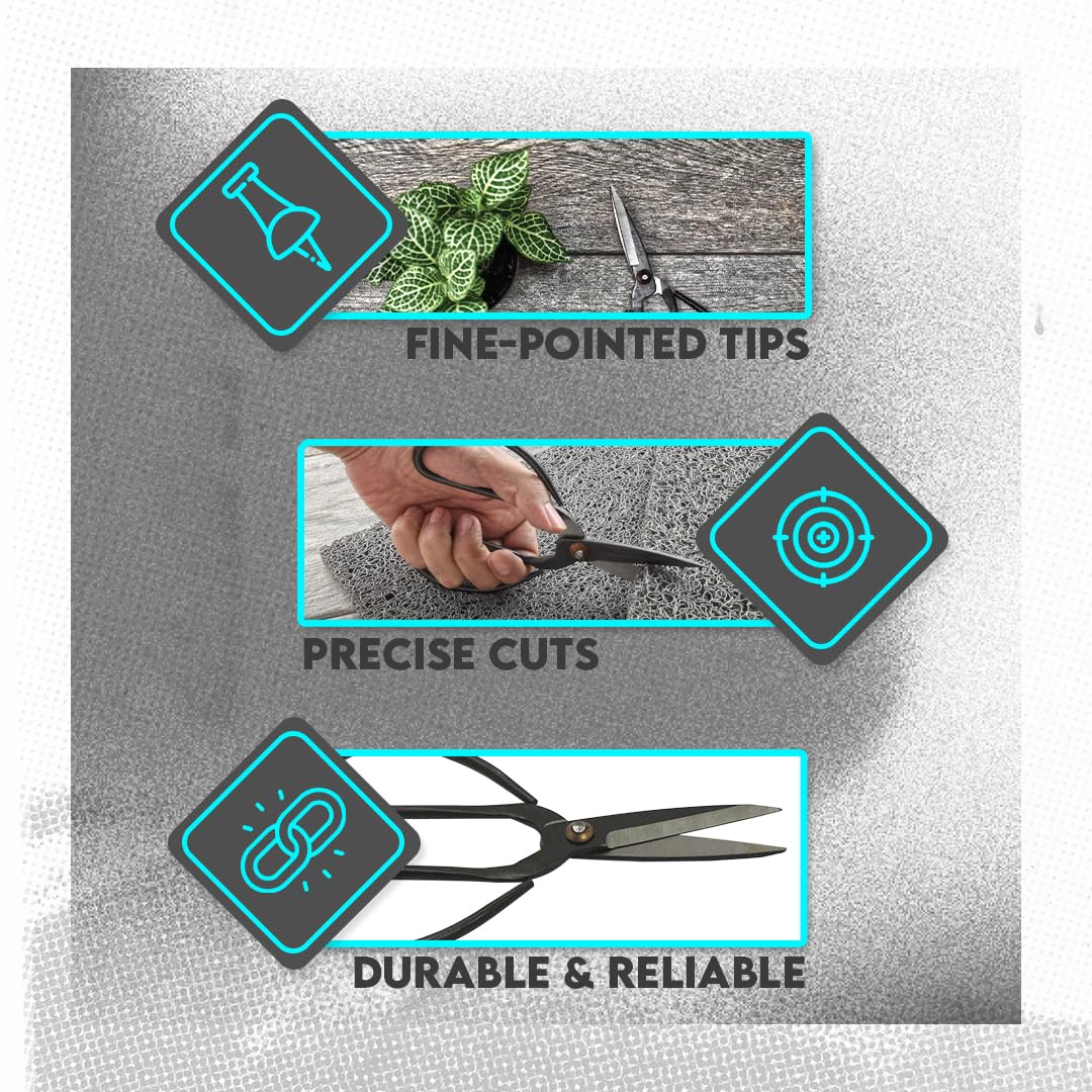 SE Chinese Scissors with Super Sharp Edges Suitable for Embroidery, sewing, Craft, Art Work, and Everyday Usage (6-Inch)