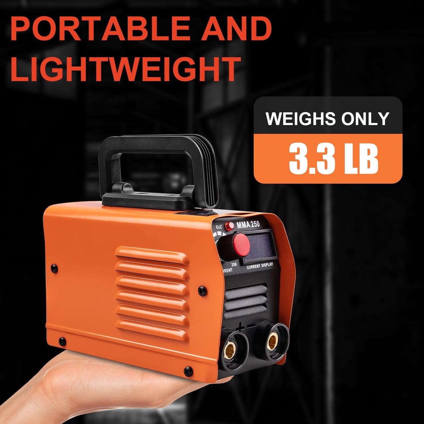 Siasky Mini Welding Machine, Upgraded Welder Machine 110V, Portable Stick Welder MMA-250A, IGBT Inverter Welder with Hot Start, Arc Force, Anti-Stick (10 welding rods)
