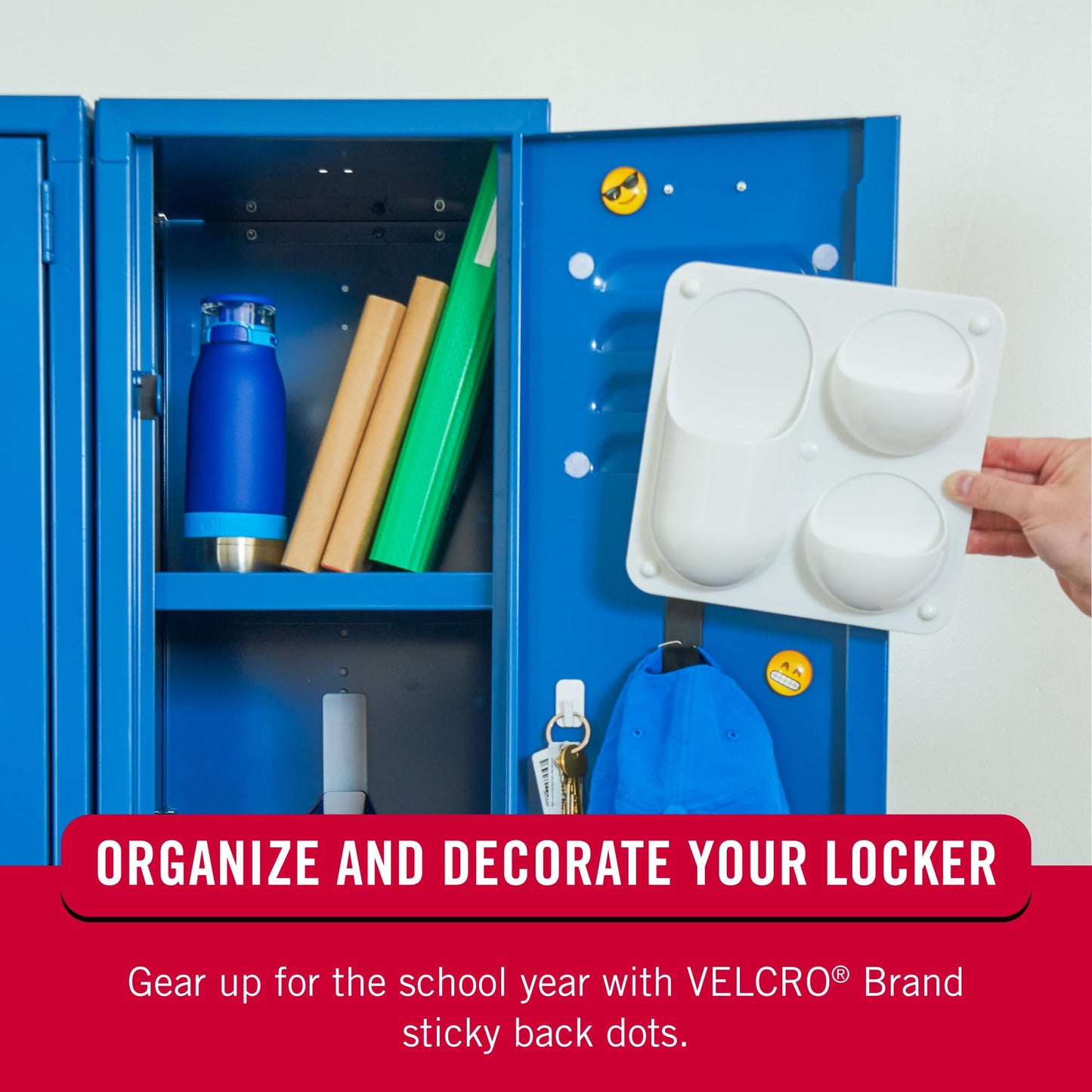 VELCRO Brand Dots with Adhesive Black | 200 Pk | 3/4" Circles | Sticky Back Round Hook and Loop Closures for Organizing, Arts and Crafts, School Projects