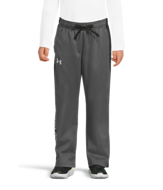 Under Armour Boys Brawler 2.0 Pants , Pitch Gray (012)/White , X-Small