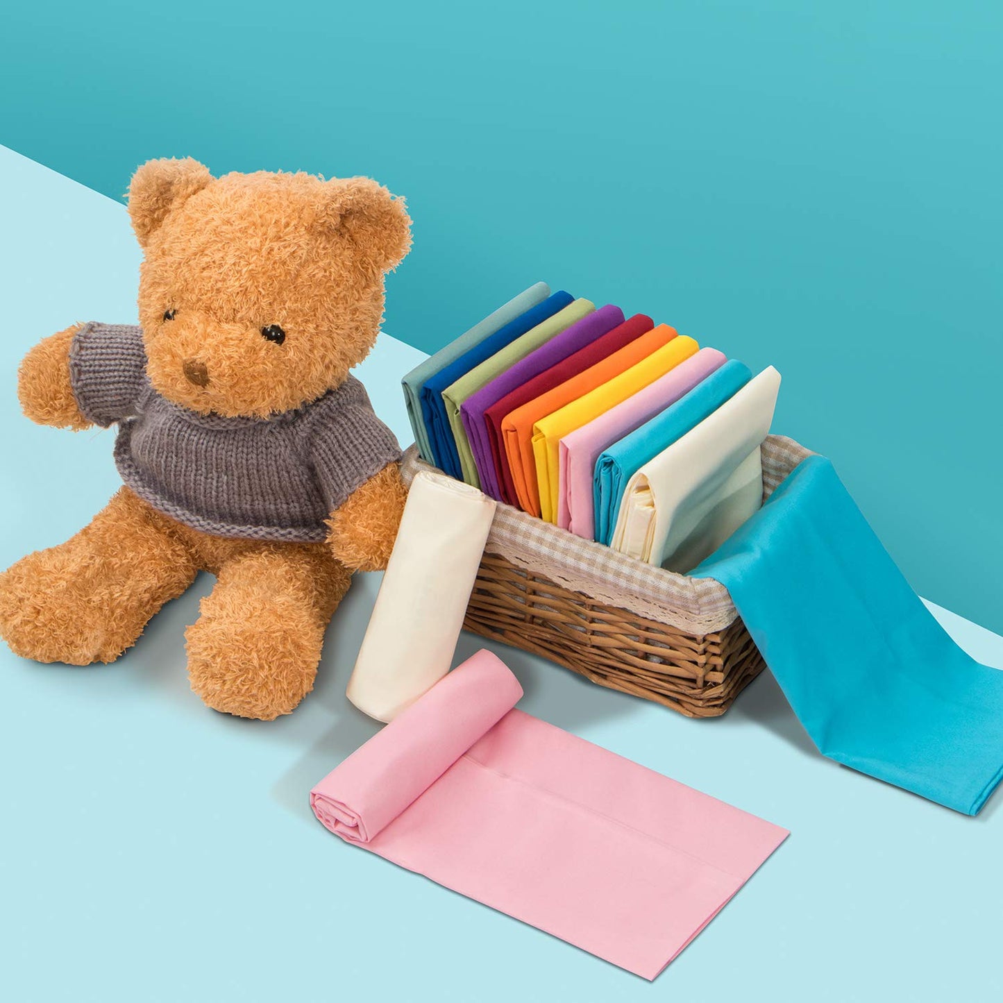 FLXXIE 2 Pack Microfiber Toddler Pillowcases, 14x20 Inches Fits Baby Pillow Sized 12x16, 13x18 or 14x20, Soft and Cozy Small Travel Pillow Covers with Envelope Closure, Navy