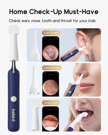 Bebird Earsight Plus R37R Ear Cleaning Camera Wax Removal Tool kit, Flexible Ear Scope Otoscope Camera Light, Visual Ear Picker Wireless Earwax Remover Tweezers for Adults & Kids