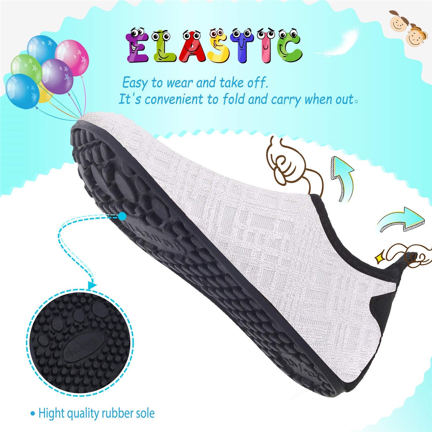 storeofbaby Baby Boy Beach Shoes Cute Summer Outdoor Snug Fit Aqua for Water Sports