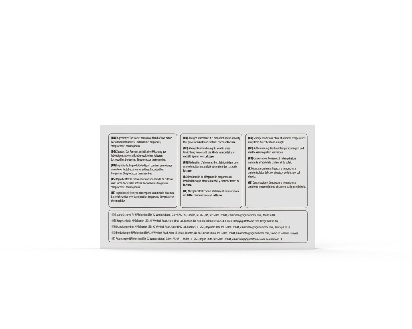 Yogurt Starter Cultures - Pack of 12 Freeze-dried Culture Sachets for Balkan Style Plain Yogurt (12)