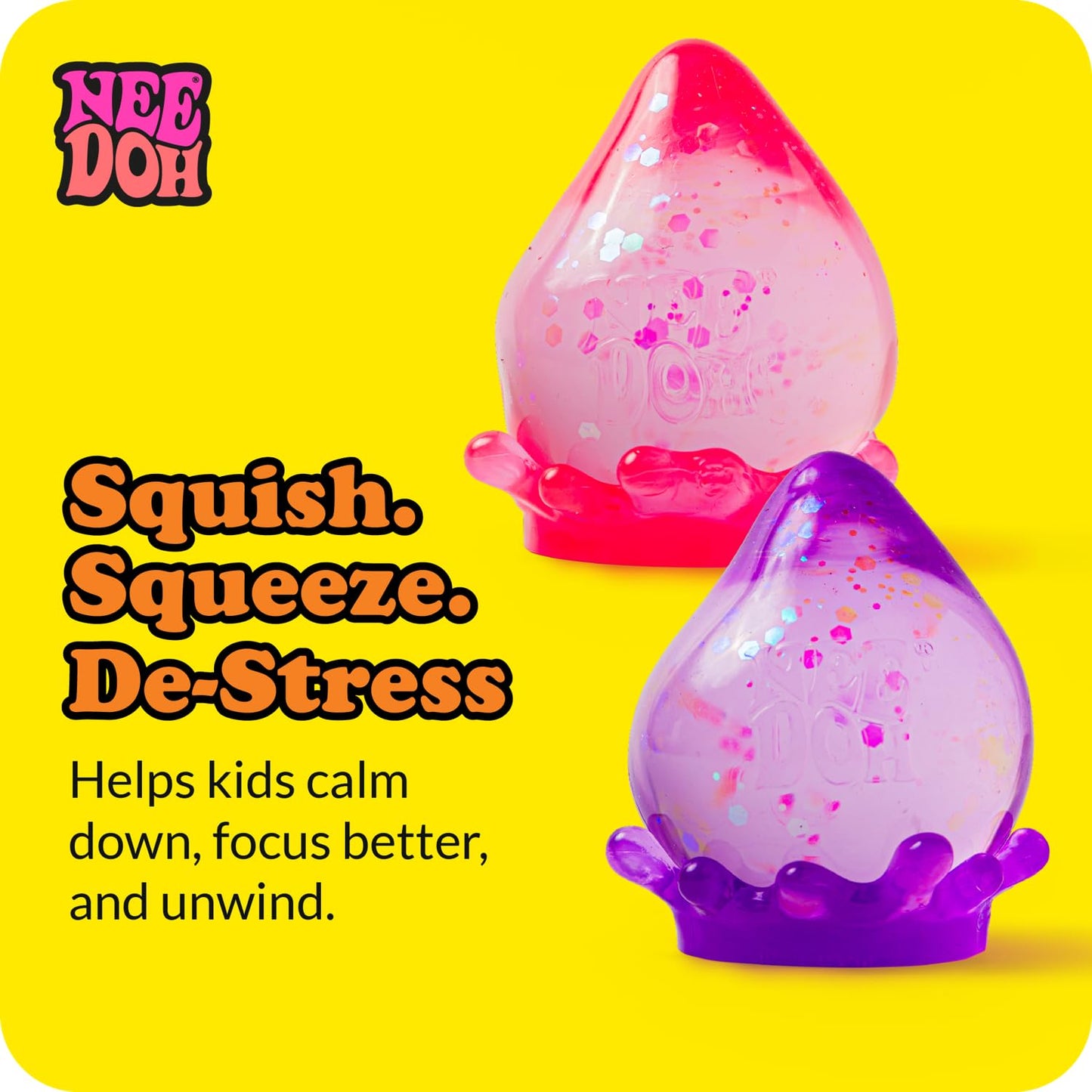 Schylling NeeDoh Dream Drop - Sensory Squeeze Toy with Dreamy Smooth Squeeze - 3" Tall - Color May Vary (Pack of 1)