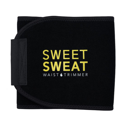 Sweet Sweat Waist Trimmer, by Sports Research - Get More From Your Workout - Sweat Band Increases Stomach Temp to Cut Water Weight - Gym Waist Trainer Belt for Women & Men - Faja para Hacer Ejercicios
