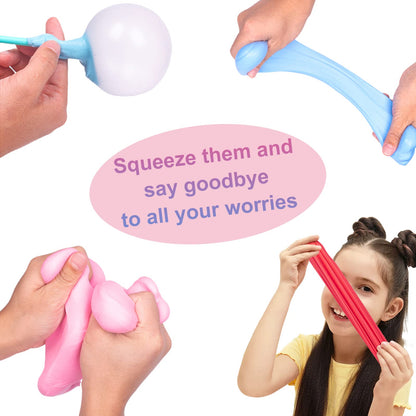 WUHUANIU 15 Pack Mini Slime, Butter Slime Party Favors, Soft Non-Sticky and Stretchy Slime Kit for Classroom Prizes, Christmas Stocking Stuffers, Goodie Bag Stuffers for Kids Boys Girls, N001 N002