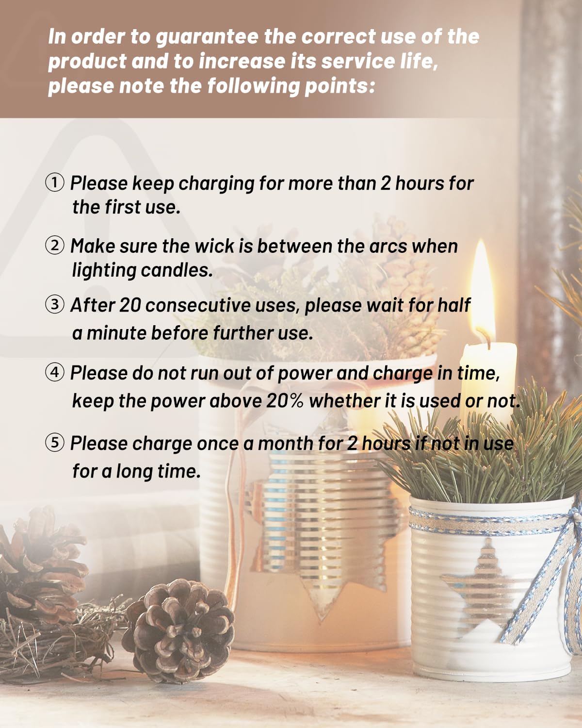 VEHHE Long Lighter, Rechargeable USB Arc Lighter with LED Battery Display Flexible Neck Lighters for Candles Grill Gas Stoves Camping Barbecue