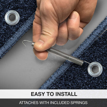 Prest-O-Fit 3-Pack 2-4048 Wraparound Radius RV Step Rug Imperial Blue 22 in. Wide