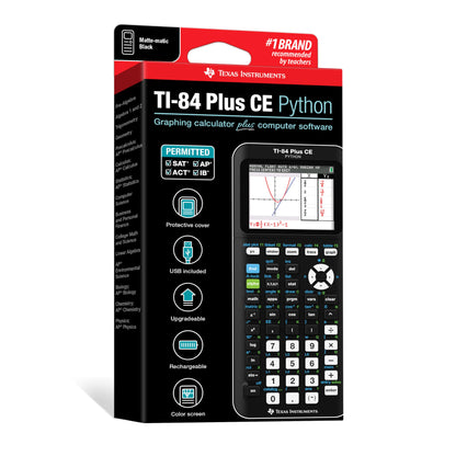Texas Instruments TI-84 Plus CE Color Graphing Calculator, Black