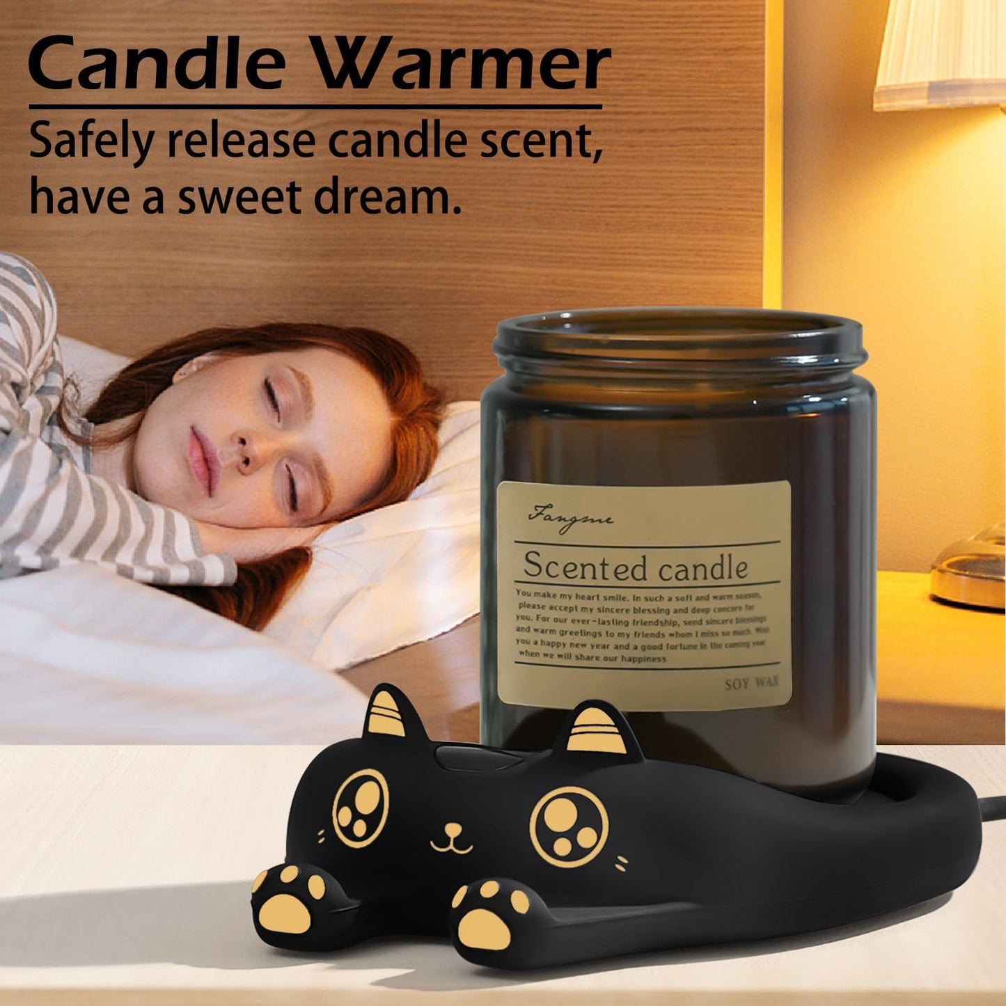 PUSEE Mug Warmer,Coffee Warmer for Desk Candle Warmer Auto Shut Off,Coffee Cup Warmer with 3 Temp Settings,Electric Beverage Warmer Plate for Coffee,Tea,Water Milk and Cocoa(Not Include Cup)