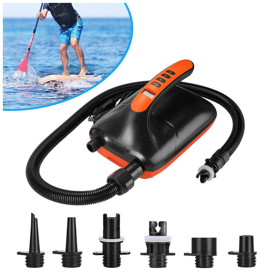 AGPTEK Paddle Board Pump, 20PSI Digital Electric Air Pump for Inflatables Sup Pump, 12V DC Car Connector, Intelligent Dual Stage & Auto-Off Function, Great for Paddle Boards, Inflatable Boats, Kayaks