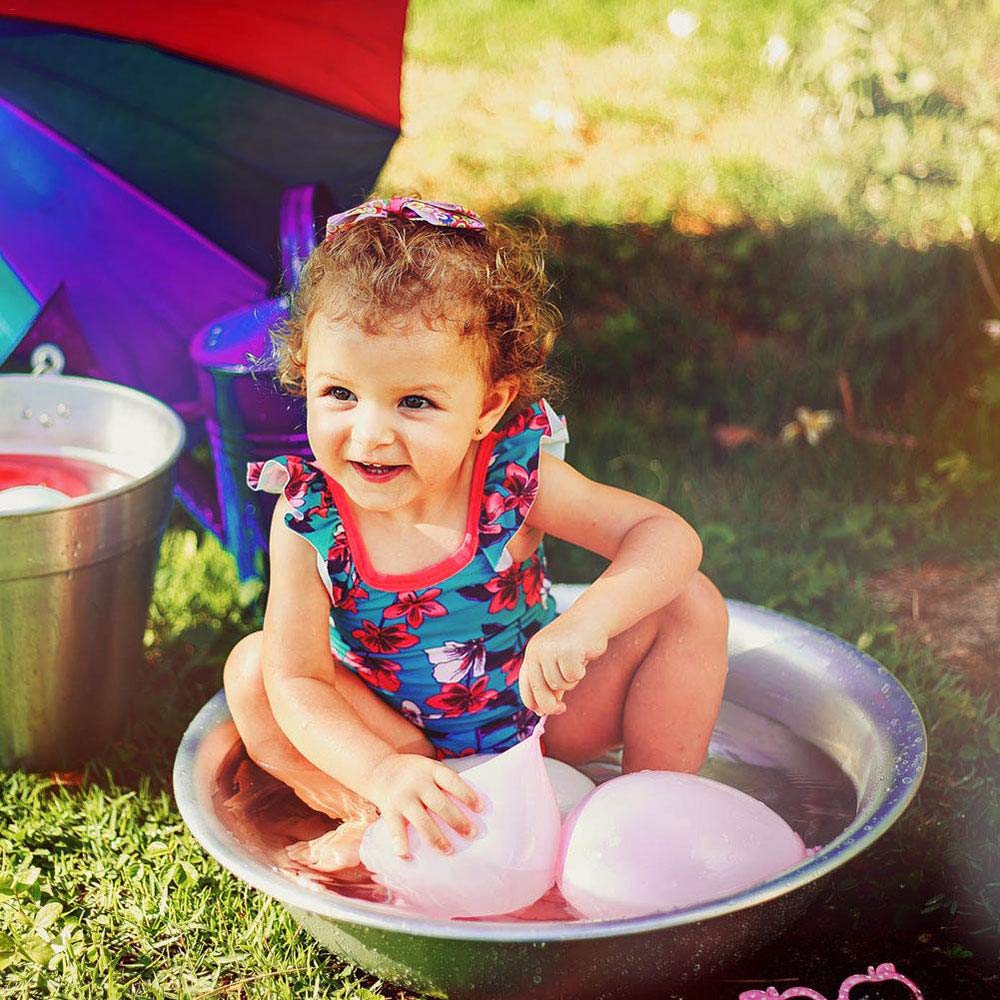 Elitoky 500 Pack Water Balloons with Quick Refill Kits, Eco-Friendly Latex Water Bomb Balloons for Kids and Adults Water Fight Games - Swimming Pool Outdoor Party Summer Splash Fun