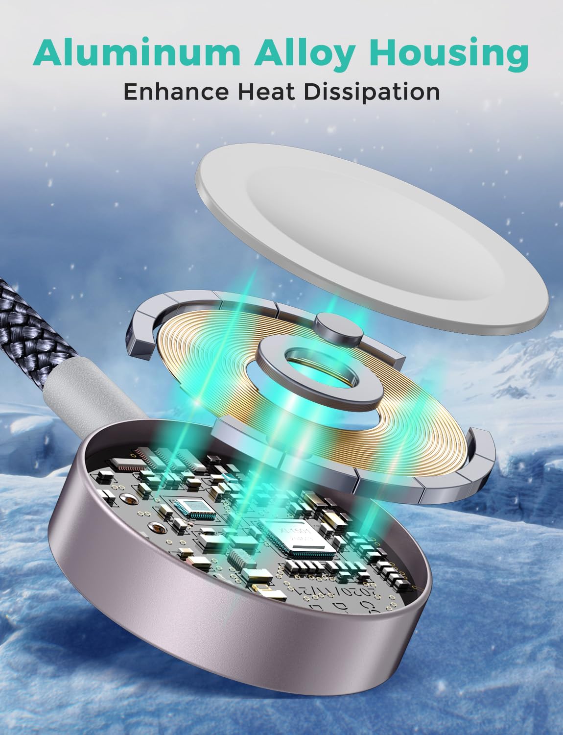 Travel Essentials,3 in 2 USB C Cable for Apple Watch Charger/iPhone Charger,Multi Charging Cable,Vacation RV Camping Essentials,Portable for iWatch Series 11-2/Ultra/SE& iPhone 17-12,Car,Xbox-4FT