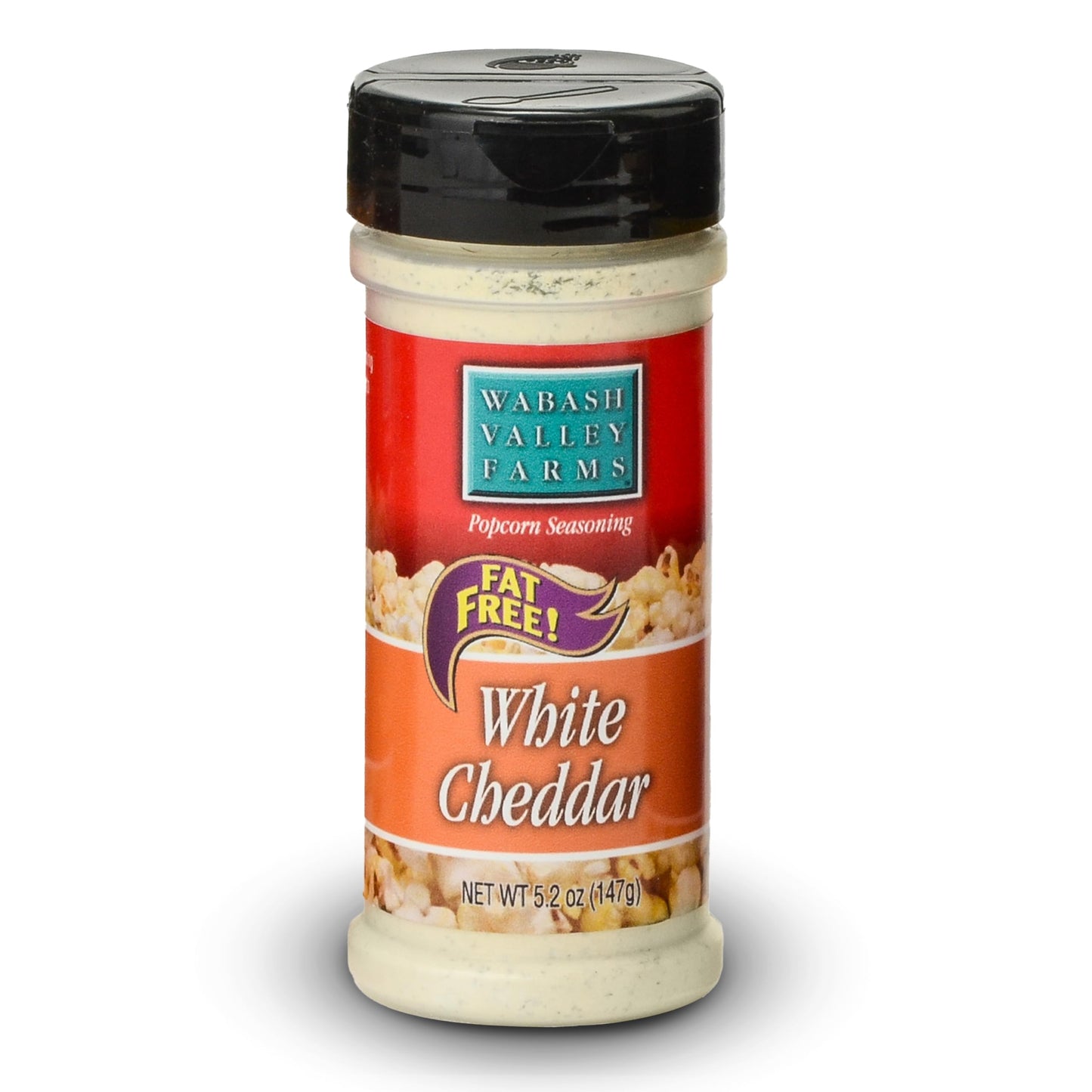 White Cheddar Cheese Popcorn Seasoning - Wabash Valley Farms White Cheddar Cheese Powder, Fat Free Powder for Popcorn, Seasoning (5.2 oz)