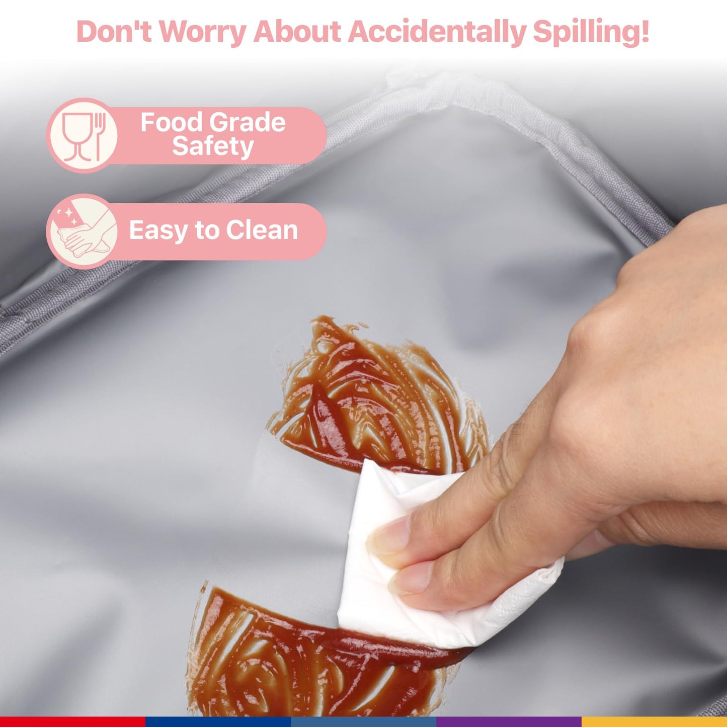 Bagseri Kids Lunch Bag with Shoulder Strap - Insulated Lunch Bag for Girls with Water Bottle Holder Reusable Lunch Tote Bag for School Kids Lunch Box for Girls, Pink Glitter Unicorn