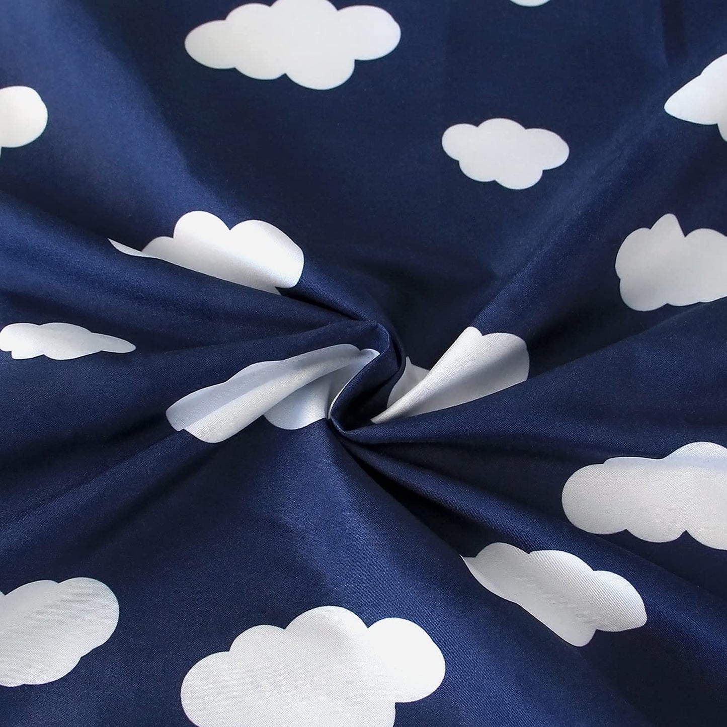 Square Playard/Playpen Fitted Sheets, Perfect for New Room2 / TotBloc Portable Playard, 2 Pack, Ultra Soft Microfiber, Fitted Playpen Sheet, Navy Cloud and Grey Arrow