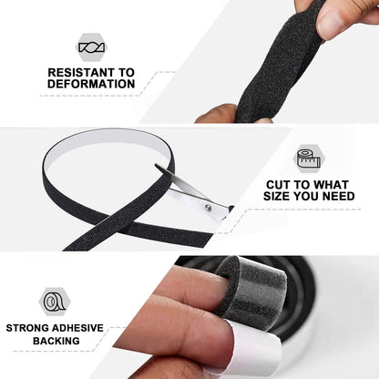 Storystore Foam Insulation Tape Self Adhesive, 1/2In x 1/4In x 33Ft Weather Stripping for Doors and Windows, Sound Proof Soundproofing Door Seal, Weatherstrip, Air Conditioning Seal Strip