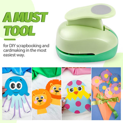 UCEC Circle Punch, 1.25 Inch Circle Hole Punch, Paper Punch Circles Craft Punch Handmade Paper Punch for Crafting Scrapbooking Cards Arts Fun Projects