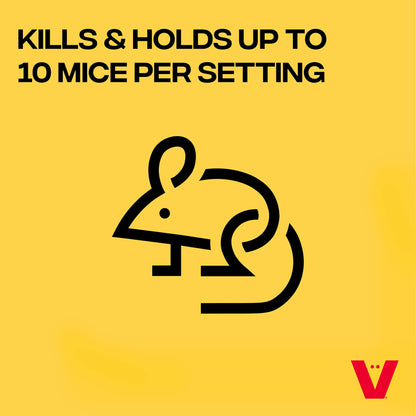 Victor M260 Indoor Multi-Kill Humane Electronic Mouse Trap - No Touch, No See Electronic Intant Kill Mouse Trap - 2 Traps, Black
