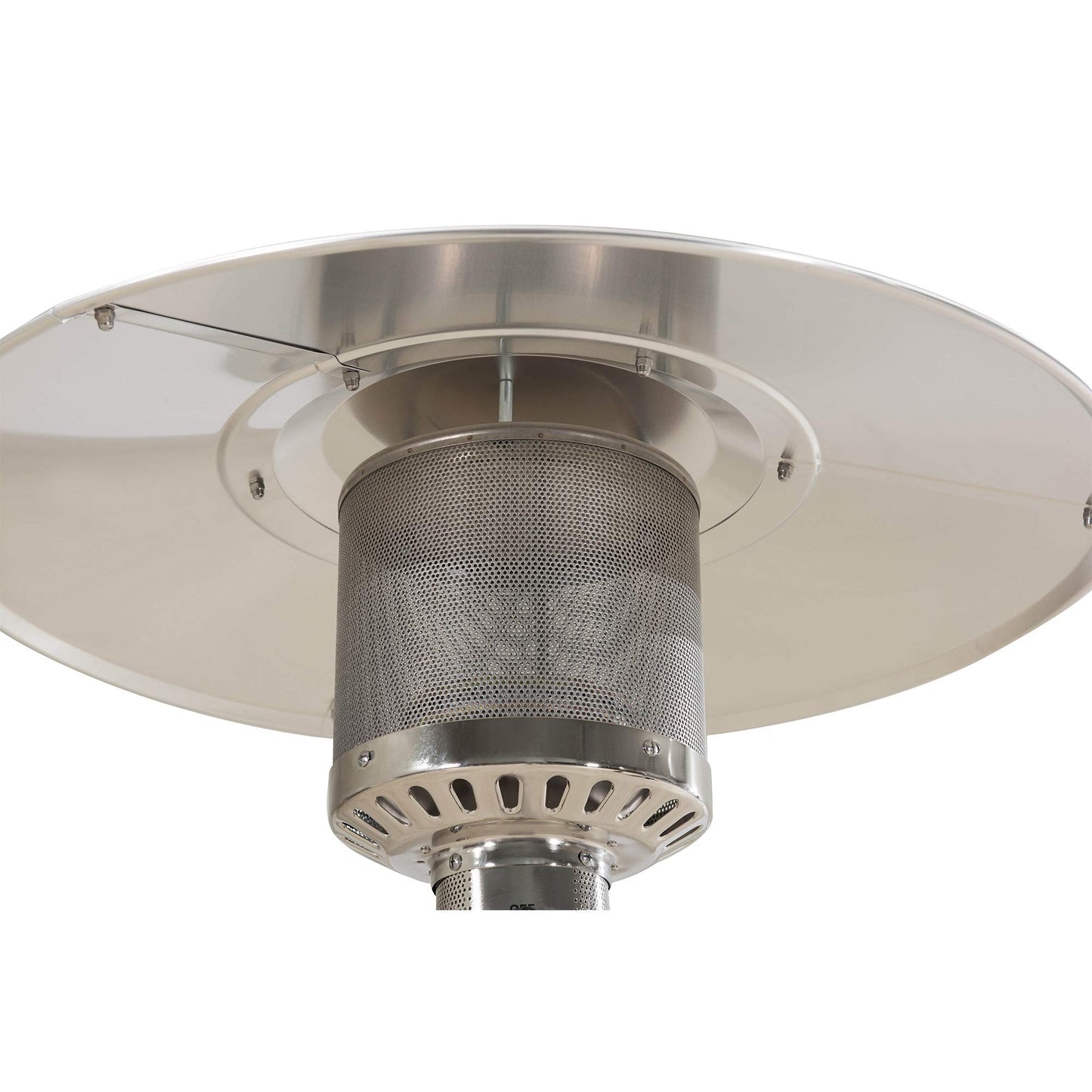 Sunjoy 47,000 BTU Avanti Outdoor Portable Propane Heater for Patio and Garden with Safety Auto Shut Off Valve and Wheels, Gray