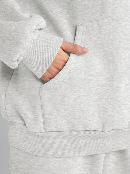 AUTOMET Sweatsuits Women 2 Piece Outfit Lounge Two Piece Sets Fall Fashion 2025 Tracksuits Oversized Sweatshirt and Sweatpants Casual Teen Girls Clothing Grey L