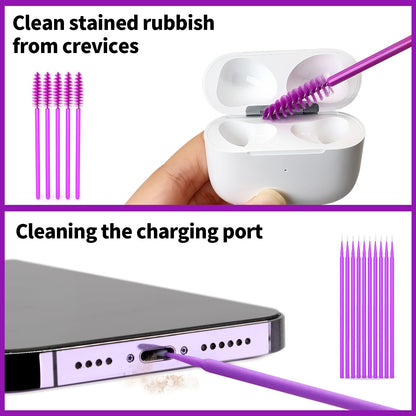 Cleaner Kit for Airpod, Earbud Cleaning Putty, Cleaning Kit Compatible with Airpods iPhone, fits Earbud Phone Ear Wax Dirt, Cleaning with Putty, Cleaning Pen, Microfiber Cleaning Cloth & Brushes