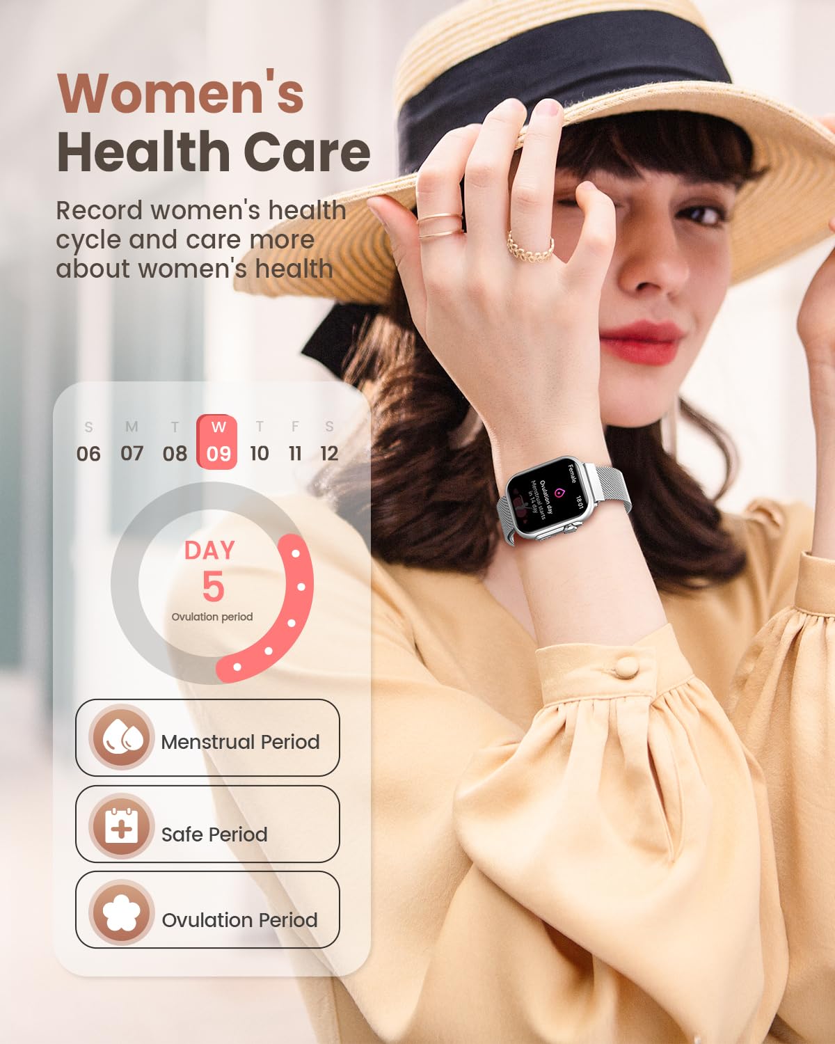 Smart Watch for Men for Android iPhone: Smart Watch with 100 Day+Battery Life Make/Answer Call Blood Oxygen Sleep Heart Rate Monitor 5ATM 120+ Sport Mode Fitness Tracker Watch Pedometer Silver 2Band