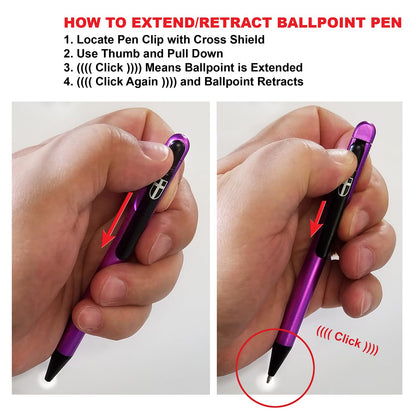 G.T. Luscombe Company, Inc. 10 Piece Inductive Bible Study Pen/Pencil Set | No Smearing or Fading | Cross Imprint | No Bleed Pigmented Ink Black, Blue, Red, Yellow, Green, Pink, Orange, Violet