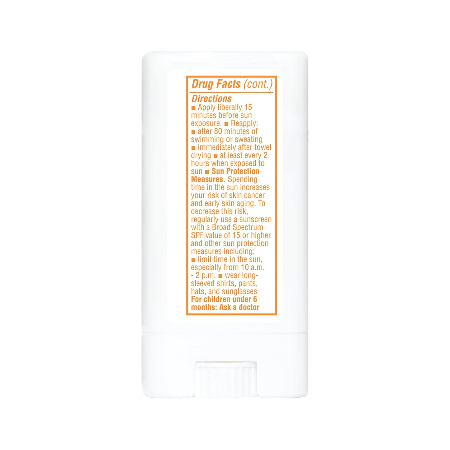 Thinkbaby SPF 30 Sunscreen Stick – Safe, Natural, Water Resistant Sun Cream for Babies, Kids & Adults – Mineral UVA/UVB Sun Protection – Reef Friendly Travel Stick, 0.64 oz