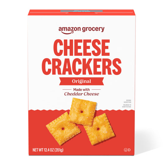 Amazon Grocery, Original Cheese Crackers, 12.4 Oz (Previously Happy Belly, Packaging May Vary)