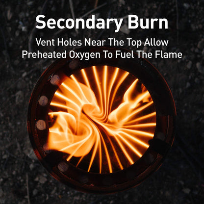 Solo Stove Titan Camping Stove Portable Stove for Backpacking and Outdoor Cooking Great Stainless Steel Camping Backpacking Stove Compact Wood Stove Design-No Batteries or Liquid Fuel Canisters Needed