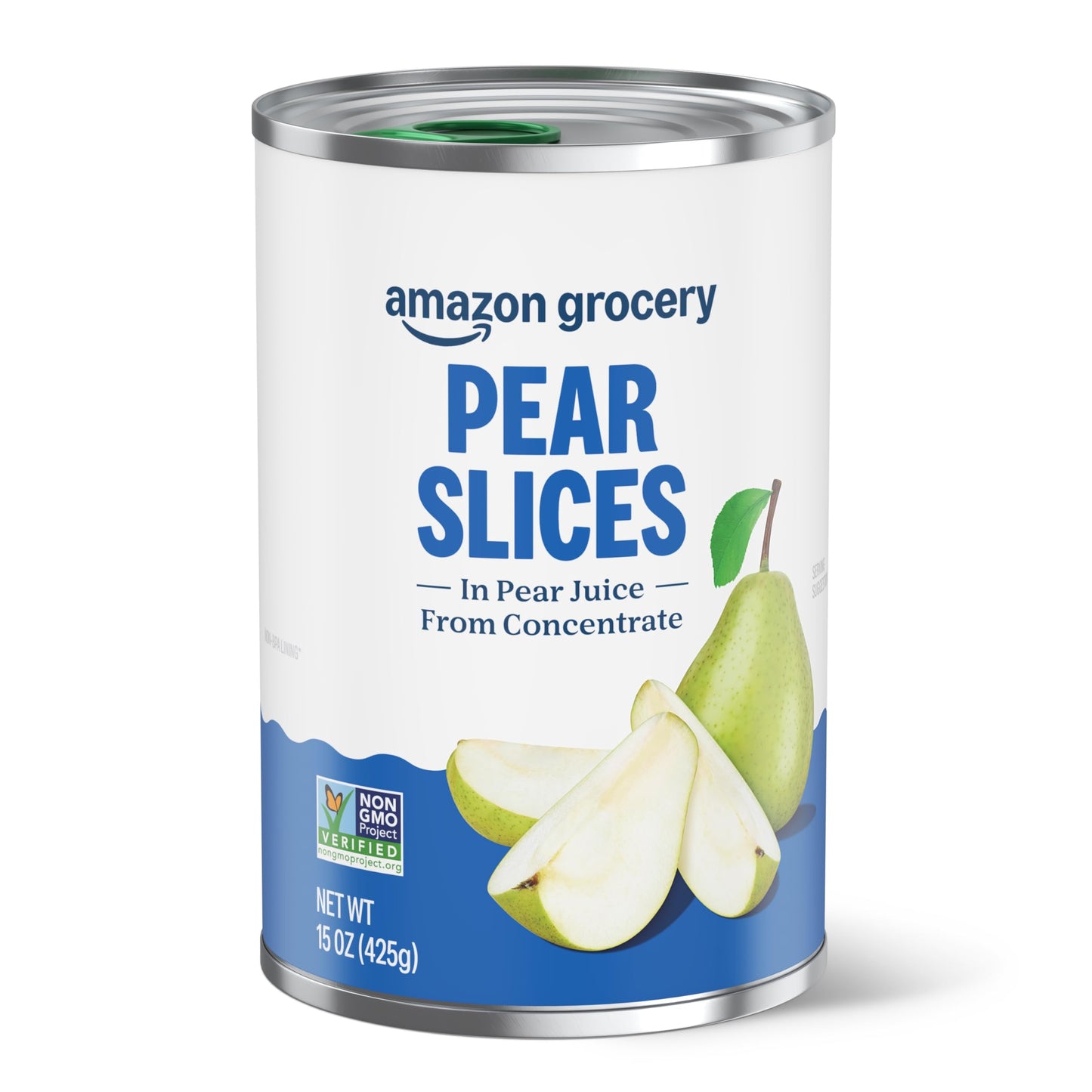 Amazon Grocery, Pear Slices, 15 Oz (Previously Amazon Fresh, Packaging May Vary)