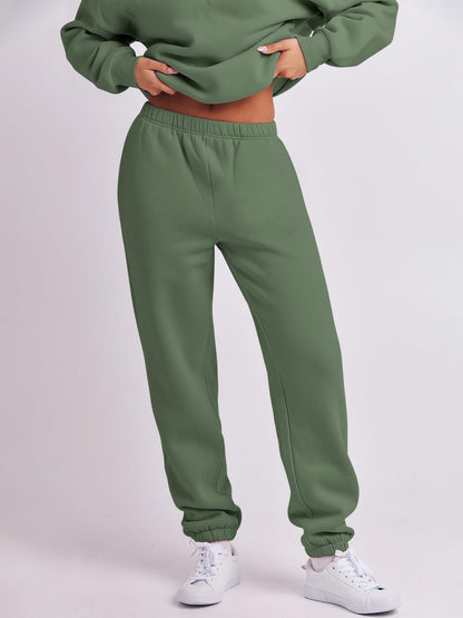 ANRABESS Women 2 Piece Outfits Sweatsuit Oversized Half Zip Sweatshirt Jogger Sweatpants Tracksuit Lounge Set 2025 Clothes