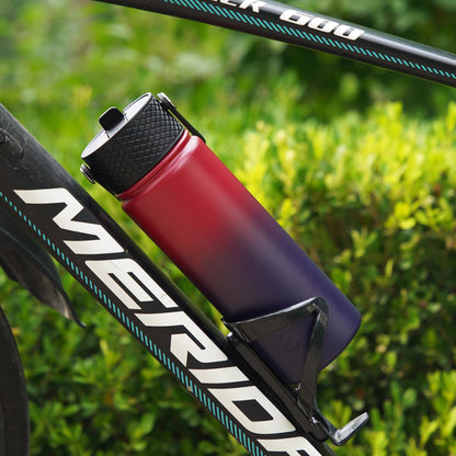 BJPKPK Insulated Water Bottles with Straw Lid, 22oz Cold & Hot Thermos, Stainless Steel Metal Water Bottle with 3 Lids, Reusable Thermos, Cups, Mugs-Charming Red